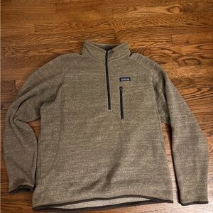 Patagonia Men’s Better Sweater Quarter-Zip Fleece Brown
